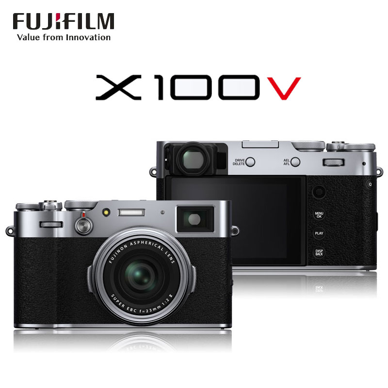 富士（FUJIFILM）X-100V 微单相机 经典复古旁轴人文街拍神器 银色