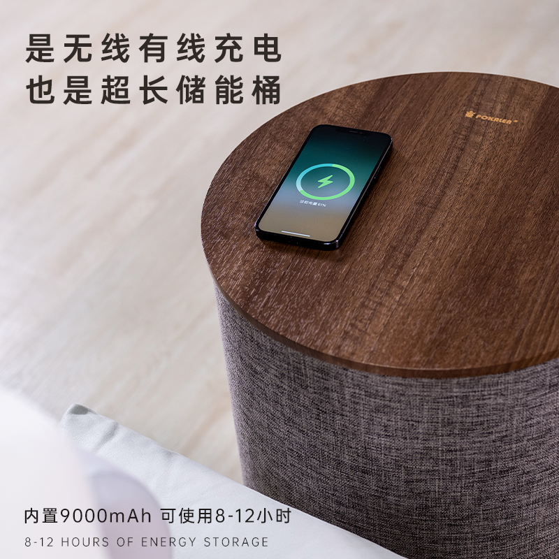 POKALEN(普卡兰)智能沙发边几客厅现代简约意式轻奢床头极简圆形小茶几高级艺术感边几桌侘寂风网红高端设计感小桌子高清大图