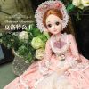 60厘米嘿喽芭比娃娃套装小女孩玩具公主衣服洋娃娃60cm大布|夏洛特公主 60厘米[无音乐]+童趣礼包