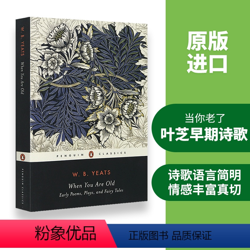 当你老了 [正版] 叶芝诗集 英文原版诗歌选集 Yeats Selected Poems 企鹅现代经典系列 诺贝尔奖作者