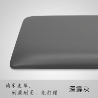 森美人定做皮革床头软包靠背粘墙自粘卡座坐垫定制拉点高密度海绵垫 深霾灰咨询客服定做0.1㎡深拉点【密度板8cm厚】