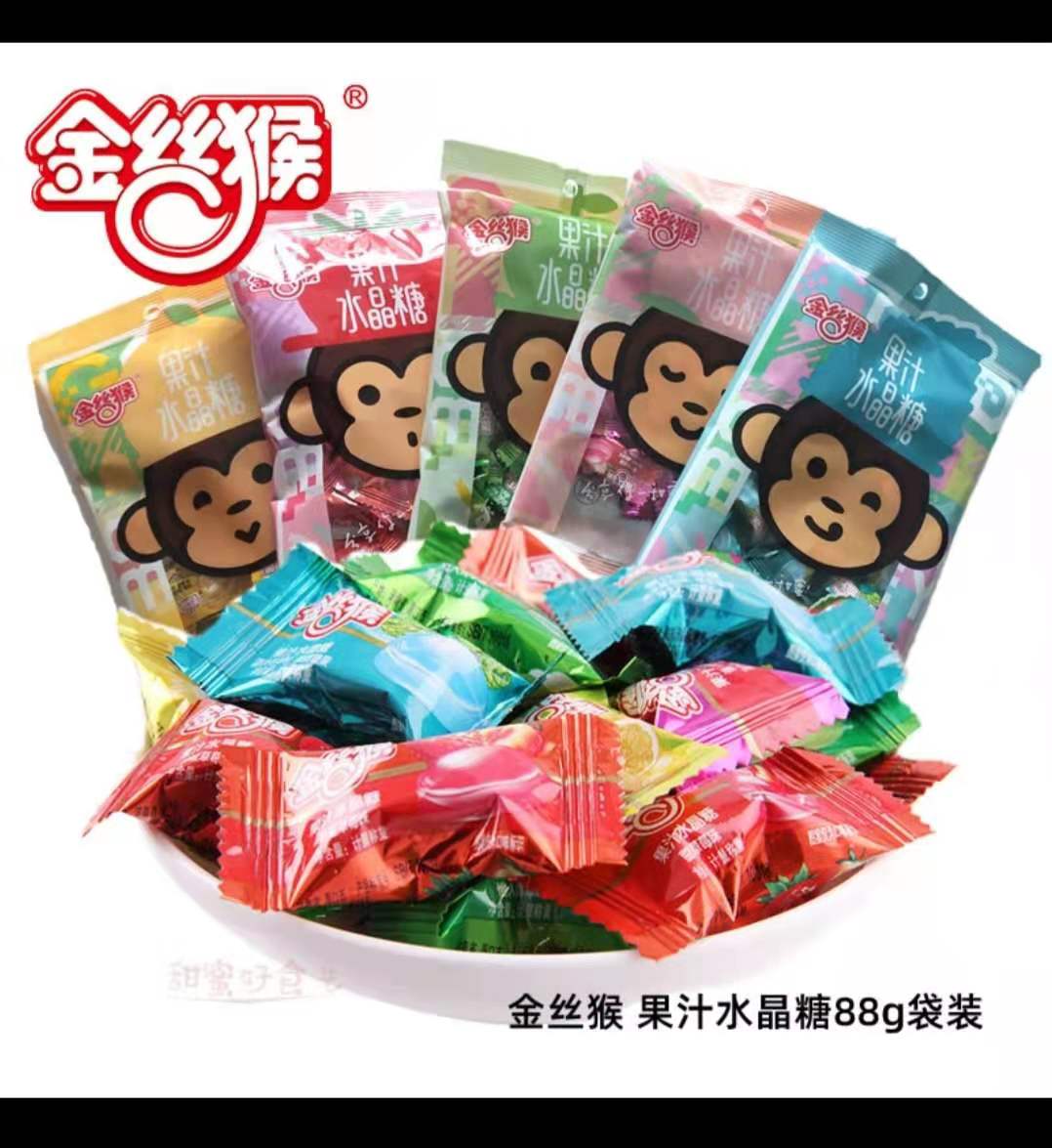 金丝猴果汁硬糖薄荷88克袋