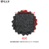 探仕狼 TSL-D5525-15健身房减震隔音高端复合橡胶地砖15%彩点