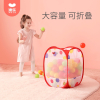 澳乐(AOLE-HW)收纳宝宝海洋球球池游戏屋方便携带海洋球收纳筐大容量_五彩色6.5cm100装收纳筐
