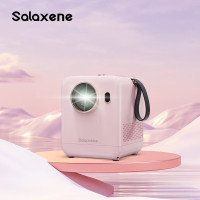 Salaxene圣伦西尼投影仪家用手机投屏投墙即看卧室客厅电动对焦投影机CP180 粉红色