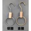 银圈 配10厘米圆钩 官方标配 服装店丝巾圈挂钩S钩衣服架围巾架 店铺展示用品圆环圈圈挂钩勾子