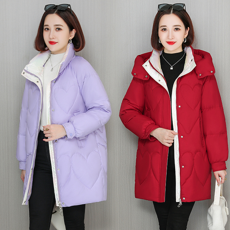 免费试穿 2024冬季雪中鹅羽绒服女新中长款小个子连帽时尚休闲白鸭绒品牌外套羽绒服女冬季中长款时尚连帽洋气修身大码外套高清大图