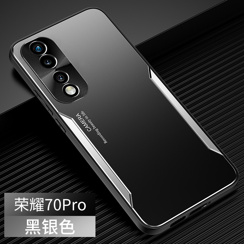 魅爱琳 荣耀70手机壳 荣耀70pro保护套华为pro+外壳 刀锋战士 金属防摔轻薄软套 全包磨砂散热炫酷时尚潮壳