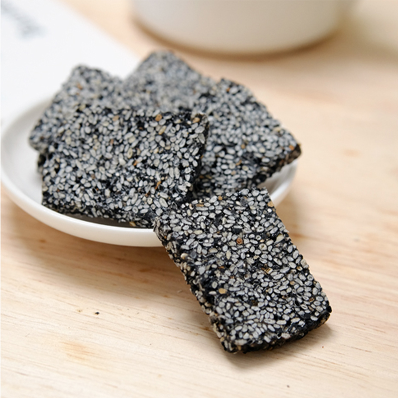 语浓珍黑芝麻片318g手工切糕传统老式糕点黑芝麻酥