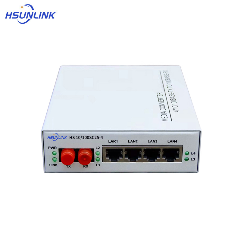 HSUNLINK 光纤收发器 HS 10/100SC25-4 台