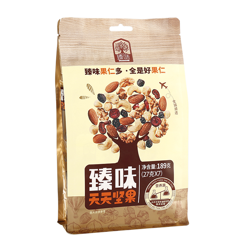 臻味天天坚果每日坚果7天189g 补充每日所需坚果礼盒