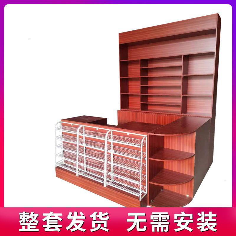 苏宁放心购超市烟酒柜组合便利店收银台店铺烟酒货架转角展示收款柜台