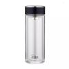 希诺(heenoor)双层玻璃杯商务办公家用男女透明隔热防烫水杯 270ml-XN-1020烟灰色