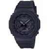 卡西欧(CASIO)男款石英手表45.4mm黑树脂表带防水防震多功能运动腕表
