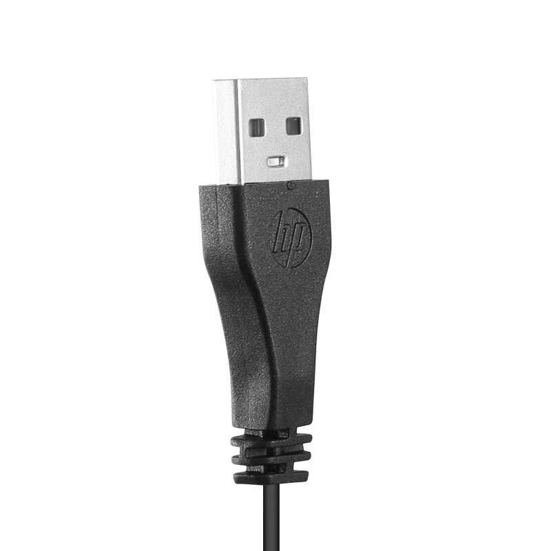 惠普(HP)M10有线鼠标 USB接口 笔记本台式电脑一体机通用办公鼠标 黑色高清大图