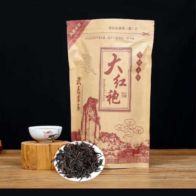 痴福 大红袍武夷岩茶春茶浓香型乌龙茶大红袍散装500g袋装高清大图
