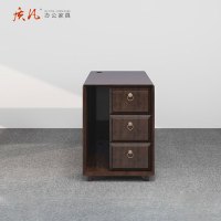 质凡定制非洲胡桃木办公桌 1650*750*770mm