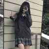 日系jk制服学院风针织衫基础款秋冬v领开衫毛衣外套学生校服班服