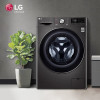 LG FR10PY4 10KG洗烘一体机 大容量全自动直驱变频滚筒洗衣机 蒸汽除菌婴儿洗 超薄智能烘干手洗 钛空银