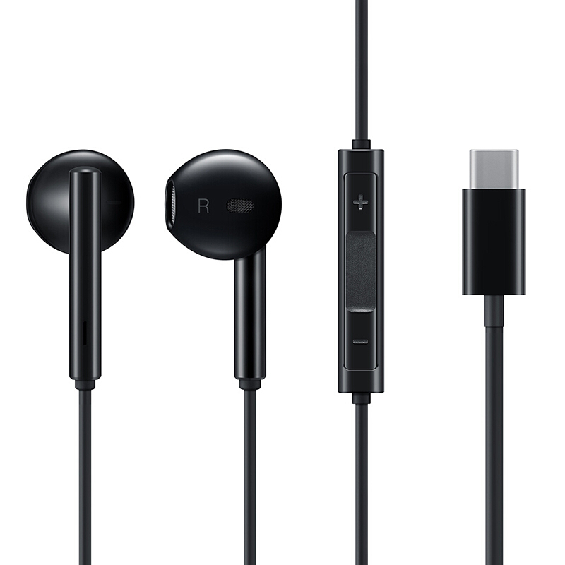 华为/HUAWEI 经典耳机原装Type-C接头耳机CM33 黑色 官方正品 适用华为Mate10、P20等高清大图