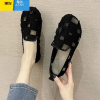 聚范35-43 大码女鞋宽脚41老北京布鞋女42夏新款网面单鞋透气镂空瓢鞋