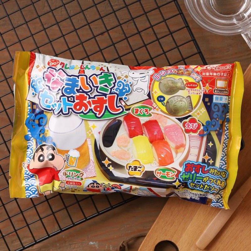 日本食玩小玲玩具官方商店旋转寿司店玩具弯弯儿童乌冬面搅拌食用蜡笔