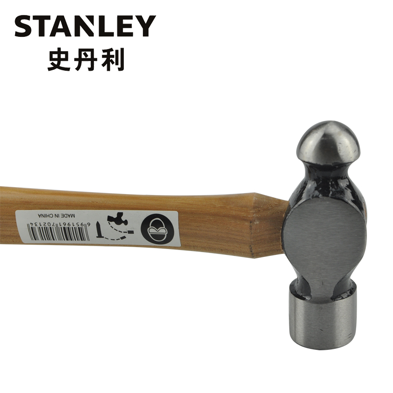 史丹利Stanley 54-193-23 硬木柄圆头锤家庭用榔头32oz