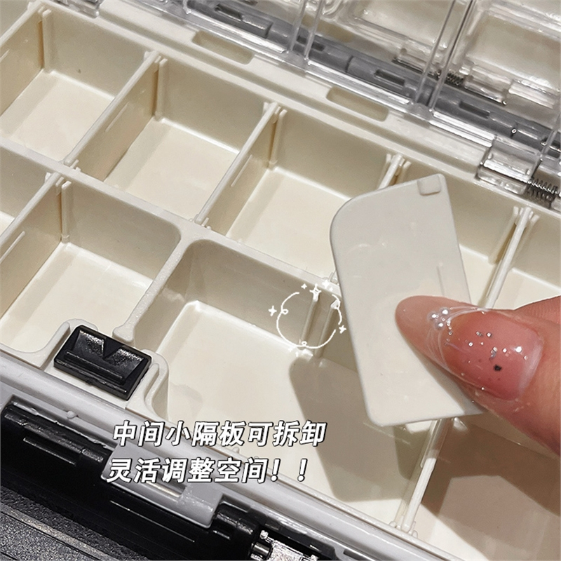 首饰盒手饰收纳盒米魁耳钉耳环项链戒指饰品盒子小型便携旅行