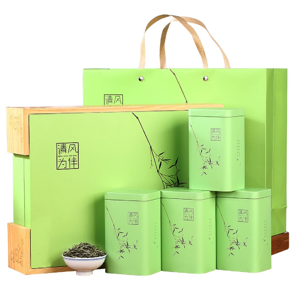 痴福 新茶毛尖高档礼盒装茶叶绿茶明前新春茶500g