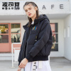 波司登秋冬保暖短款女士连帽羽绒服潮款斗篷型外套潮