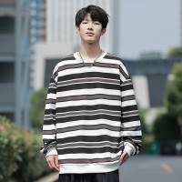 狮臣SHICHEN 2023年秋季新款男士卫衣衣服青少年卫衣潮流百搭长袖圆领男装宽松时尚运动卫衣男