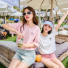 [1.5折价35元]唐狮短袖T恤新款夏季宽松纯棉内搭上衣女甜美印花圆领体恤sz