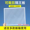 可裁剪隔王板塑料平面中意蜂通用蜜蜂工具蜂王片平式隔皇器隔王栅 [平面中蜂]可裁剪隔王板 5个装