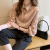 小样传奇 白衬衫女2021春秋款时尚洋气设计感小众上衣宽松长袖衬衣打底衫