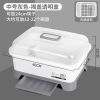 厨房碗筷碗柜带盖抽屉式沥水篮碗架装碗箱塑料收纳盒大小号置物架 (中号)[揭盖+沥水可抽拖+筷子篮] (加厚款)灰色