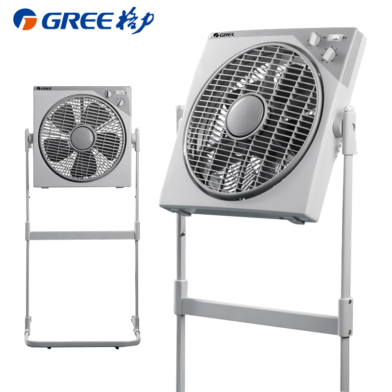 格力(GREE)电风扇家用机械定时台立式鸿运扇办公卧室学生宿舍落地扇节能静音风扇 转页扇 KYSI-30D机械五叶扇