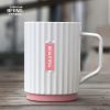 新款家庭洗漱杯套装 情侣漱口杯刷牙杯子单层塑料加厚牙缸子学生 粉色 单个杯子