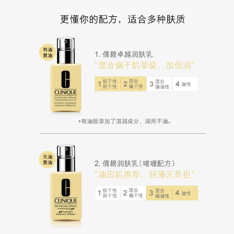 倩碧(CLINIQUE) 经典天才小黄油乳液 无油款125ml 控油平衡 深层修护 滋润营养高清大图