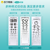 可孚幼儿园对数视力表挂图家用国际标准卡通儿童测眼睛近视测试表