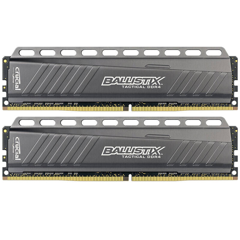 英睿达(Crucial)铂胜 TACTICAL系列 DDR4 3000 16G(套条8Gx2)台式机电脑内存 灰色