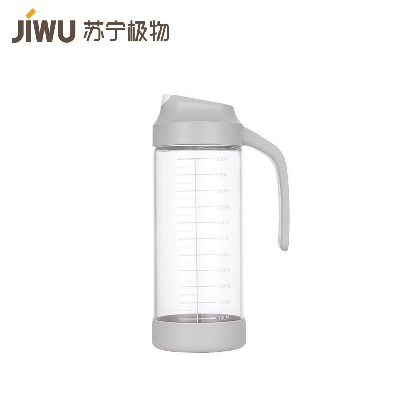 苏宁极物 北欧风自开盖油壶醋瓶 调味罐/调味盒玻璃油壶大容量防漏油瓶调料瓶酱油瓶醋壶装油罐家用厨房欧式