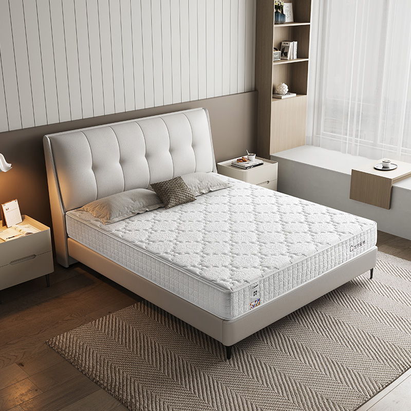 喜临门 - 大白垫 城市爱情喜临门抗菌防螨偏硬舒脊记忆棉轻音独袋弹簧床垫