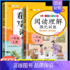 [2册]阅读理解+看拼音写词语 二年级下 [正版]阅读理解专项训练书一年级二年级人教版三四五六年级课外阅读理解强化训练题