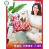 封后(FENGHOU)2020新款自己手工刺绣结婚车上十字绣汽车抱枕套情侣一对卧室枕头 玉兰花(1个枕套+1个枕芯)只绣