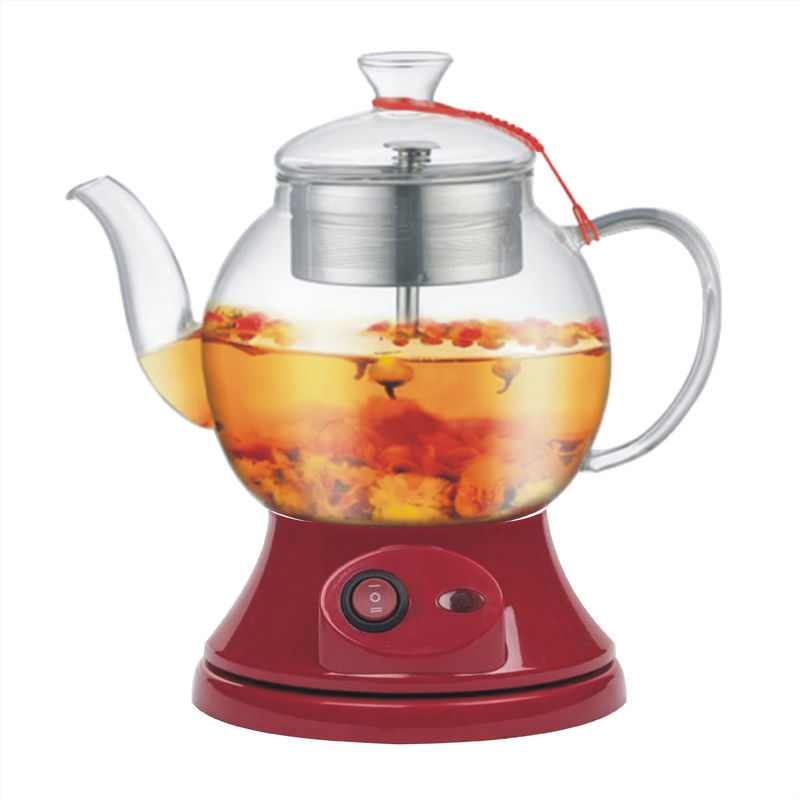 安化黑茶专用壶华莱健煮茶器蒸汽全自动养生壶蒸茶器普洱白花茶壶|08B款红色
