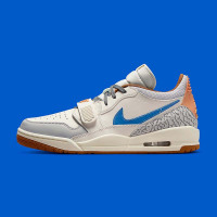 耐克Jordan男鞋24春新款 AJ312米灰蓝 低帮复古篮球鞋HF0746-041