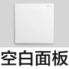 空白面板 罗格朗开关插座面板仕典白色家用86型一开五孔三孔16a空调USB插座