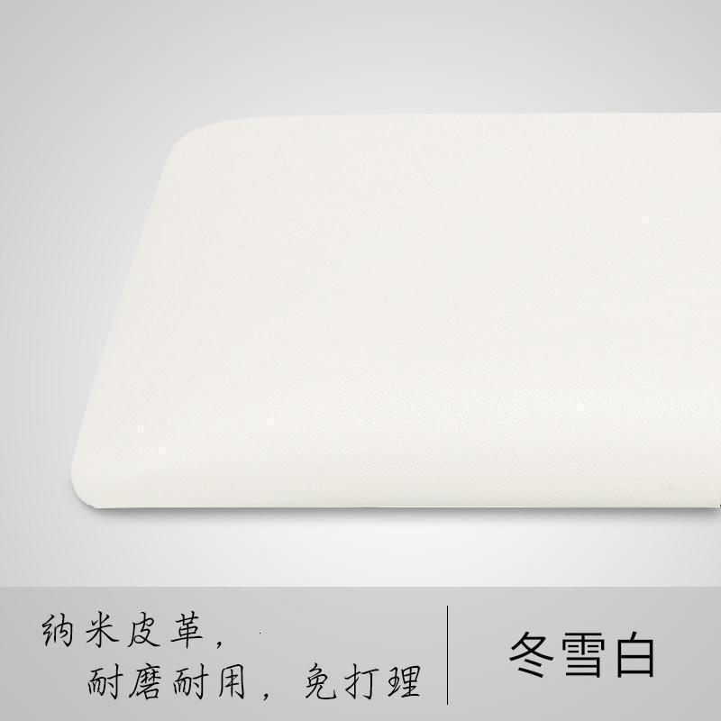 森美人定做皮革床头软包靠背粘墙自粘卡座坐垫定制拉点高密度海绵垫 冬雪白咨询客服定做0.1㎡深拉点【欧松板8cm厚】