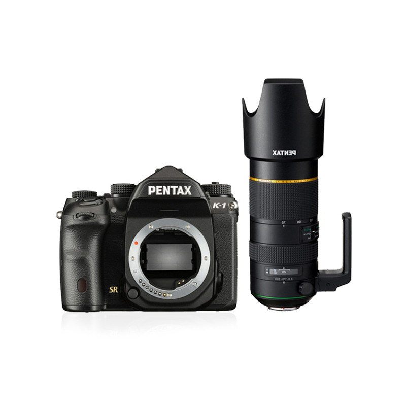 宾得(PENTAX) K-1 数码单反相机 机身+DFA 70-200mmF2.8ED SDM WR GPS电子罗盘黑色