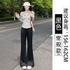 速干冰丝微喇防晒裤女夏季薄款2025新款高腰垂感小个子阔腿喇叭裤